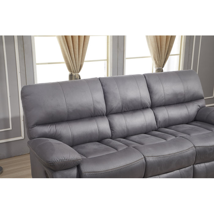 Red Barrel Studio® Fleurimon 87'' Upholstered Reclining Sofa & Reviews